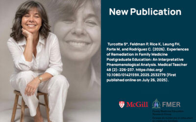 FMER Alumna Dr. Sara Turcotte’s Research Published in Medical Teacher